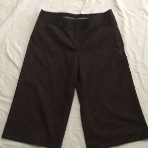 Chocolate pin striped culottes